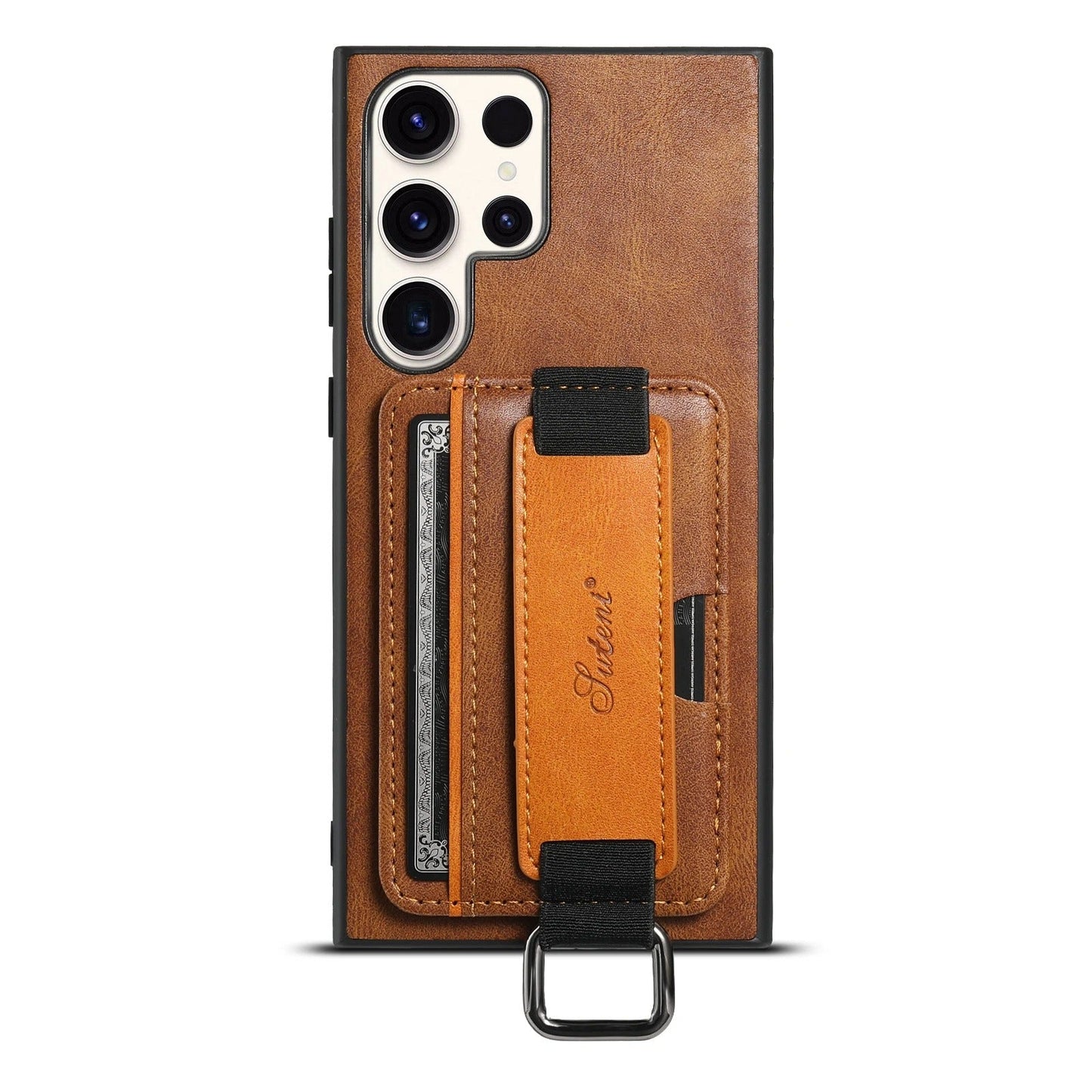 Samsung Leather Card Holder Case with Strap