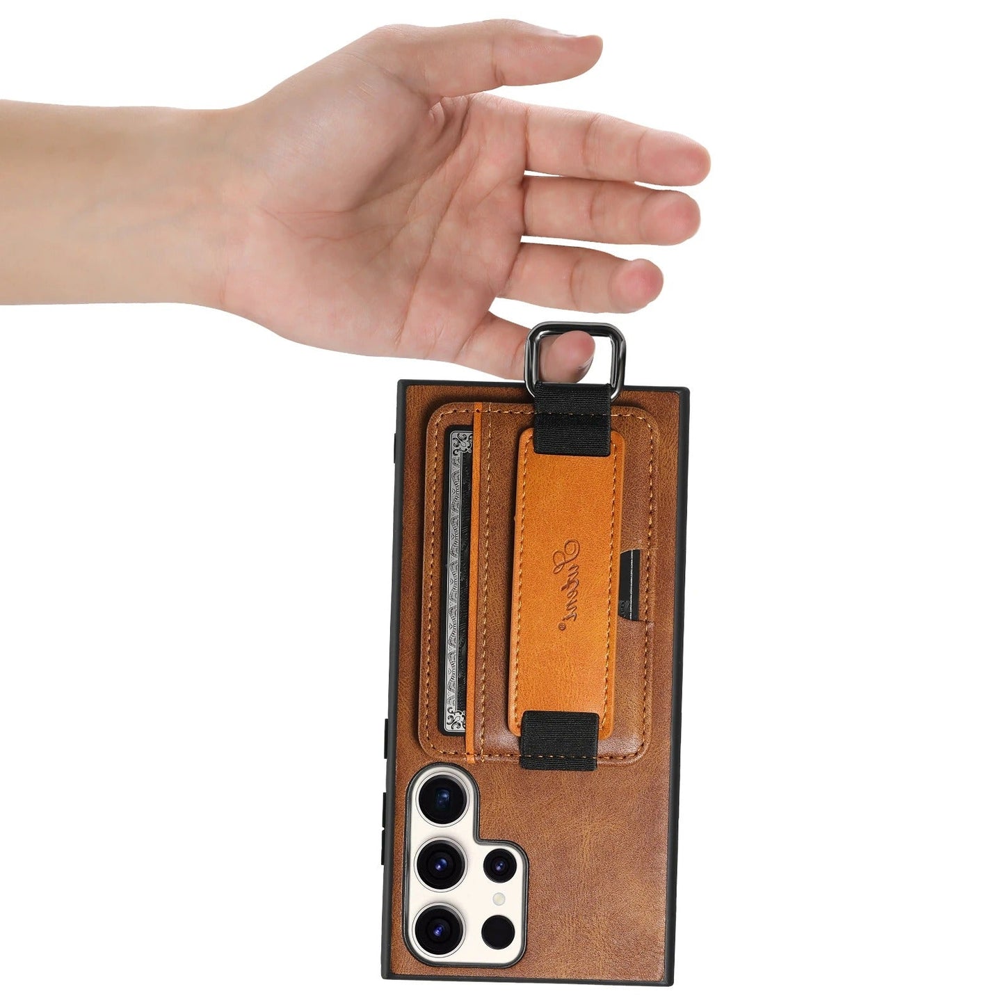 Samsung Leather Card Holder Case with Strap