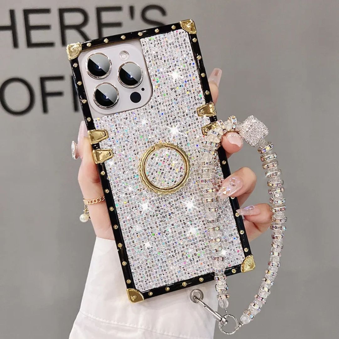iPhone Crystal Wrist Strap Case
