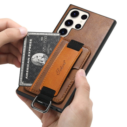 Samsung Leather Card Holder Case with Strap