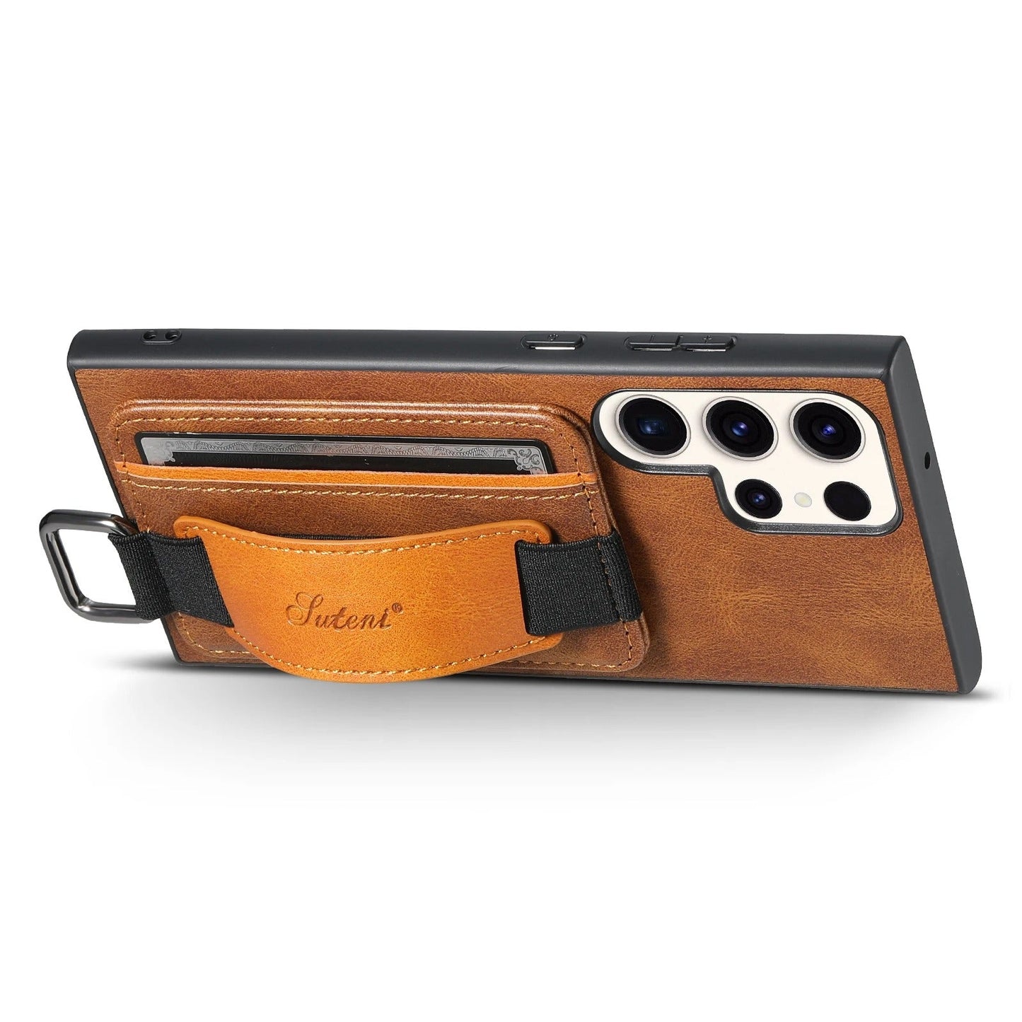 Samsung Leather Card Holder Case with Strap