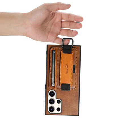 Samsung Leather Card Holder Case with Strap