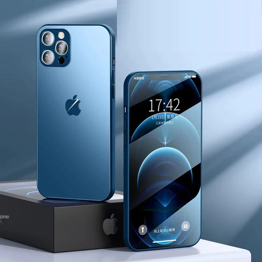 Matte Tempered Glass iPhone Case