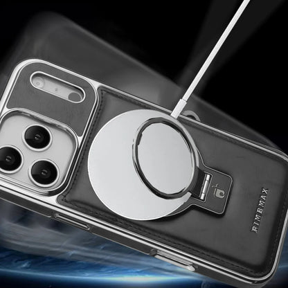 Capa de Couro Luxuosa MagSafe para iPhone: Suporte e Proteção Premium