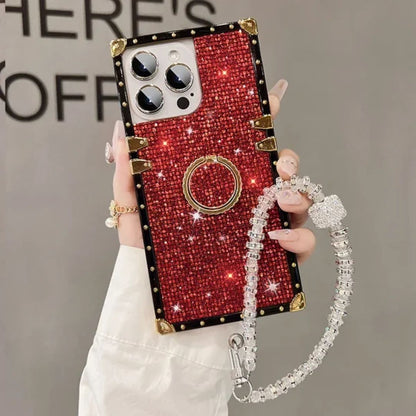 iPhone Crystal Wrist Strap Case