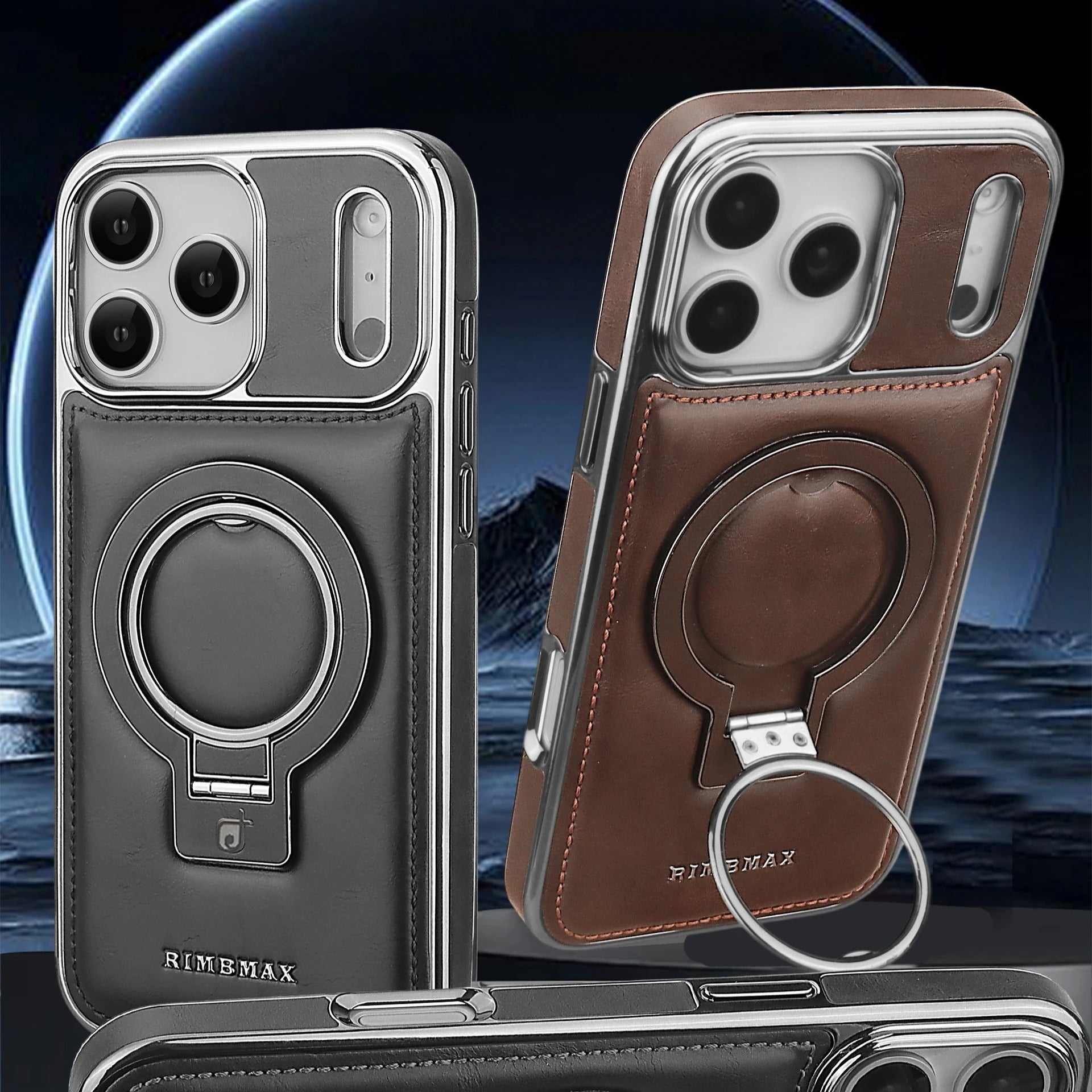 Capa de Couro Luxuosa MagSafe para iPhone: Suporte e Proteção Premium